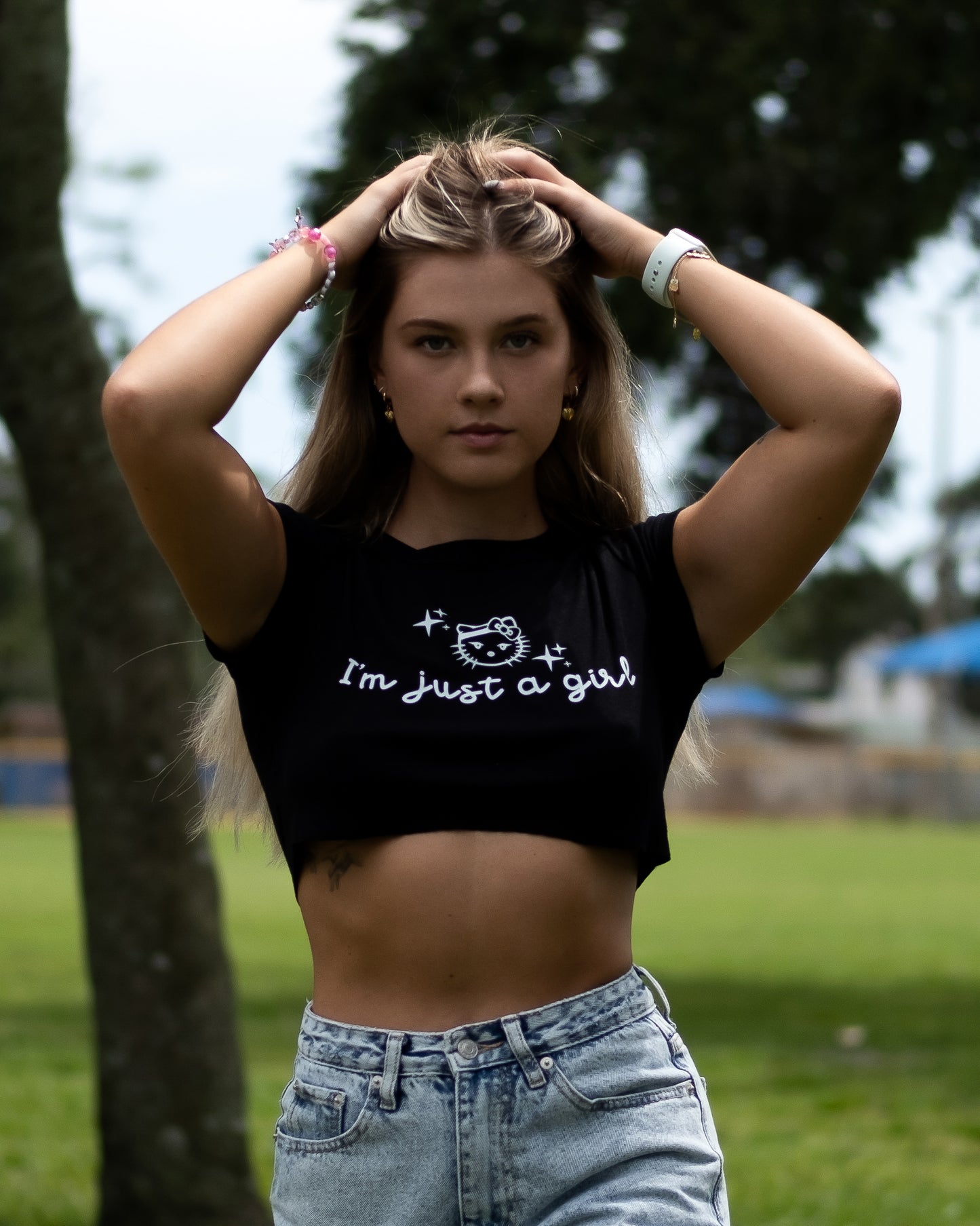 I’m Just A Girl Crop Top