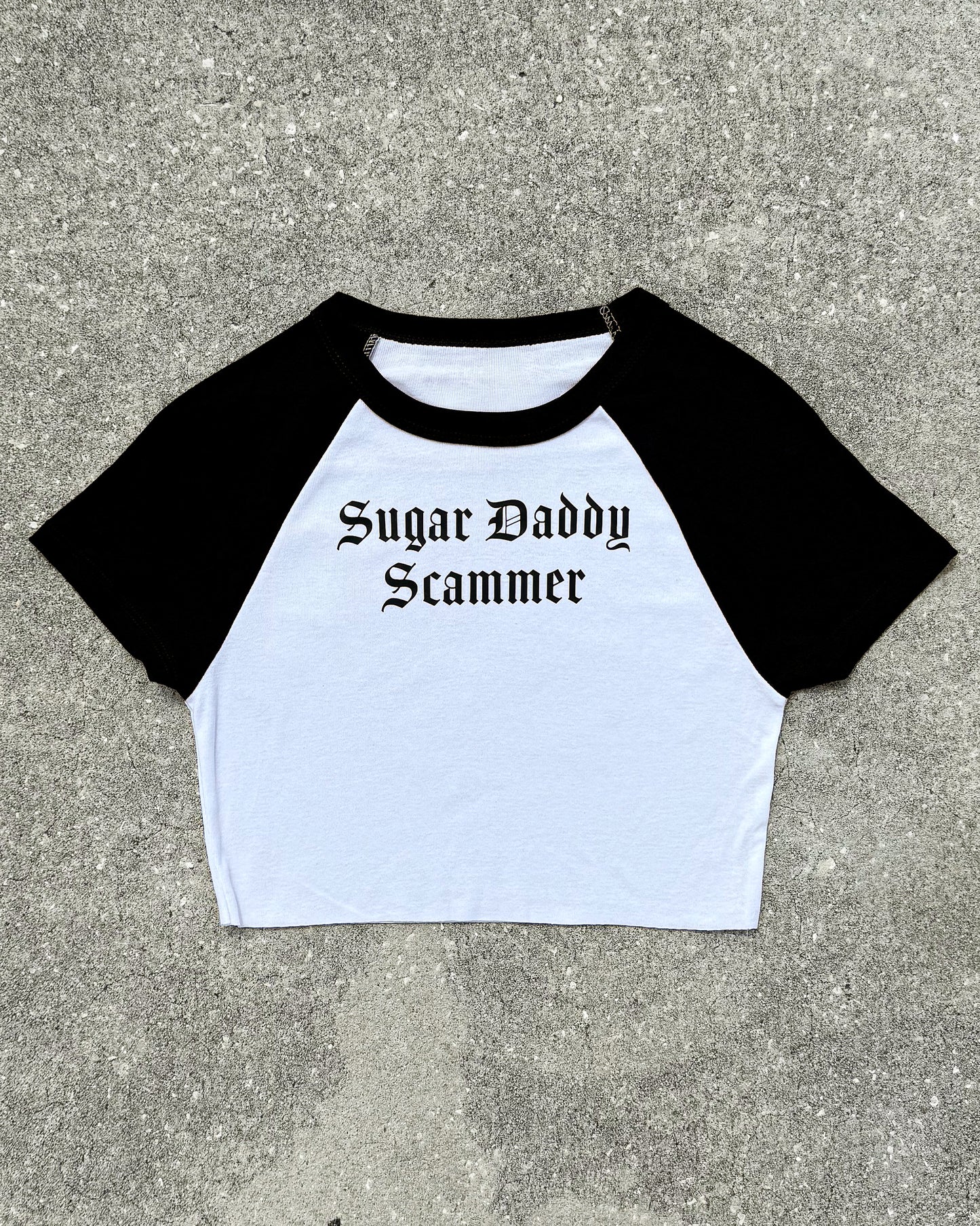 Sugar Daddy Scammer Crop Top