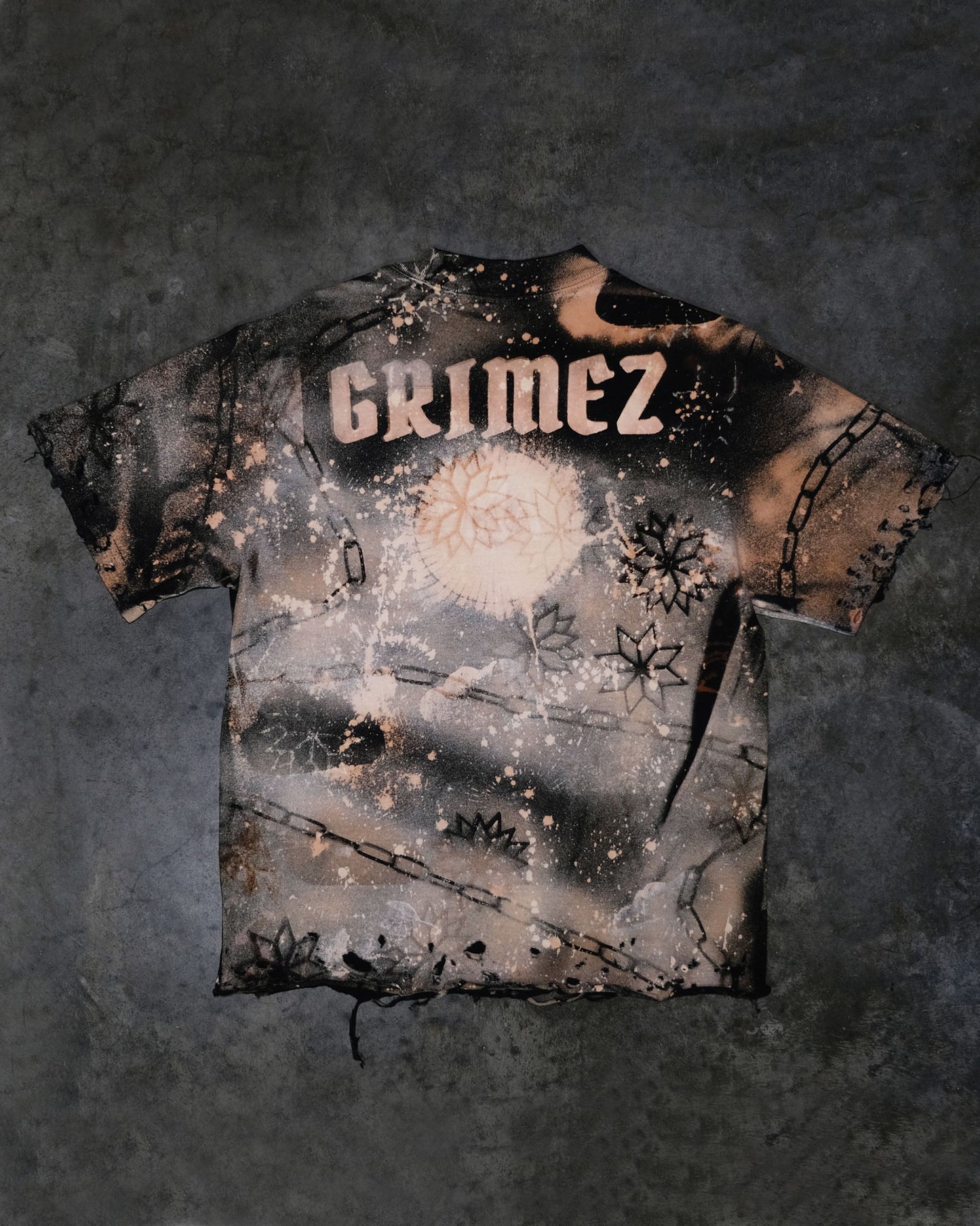 “THEY’RE WATCHING” Tee Hand-Altered Custom Art Piece