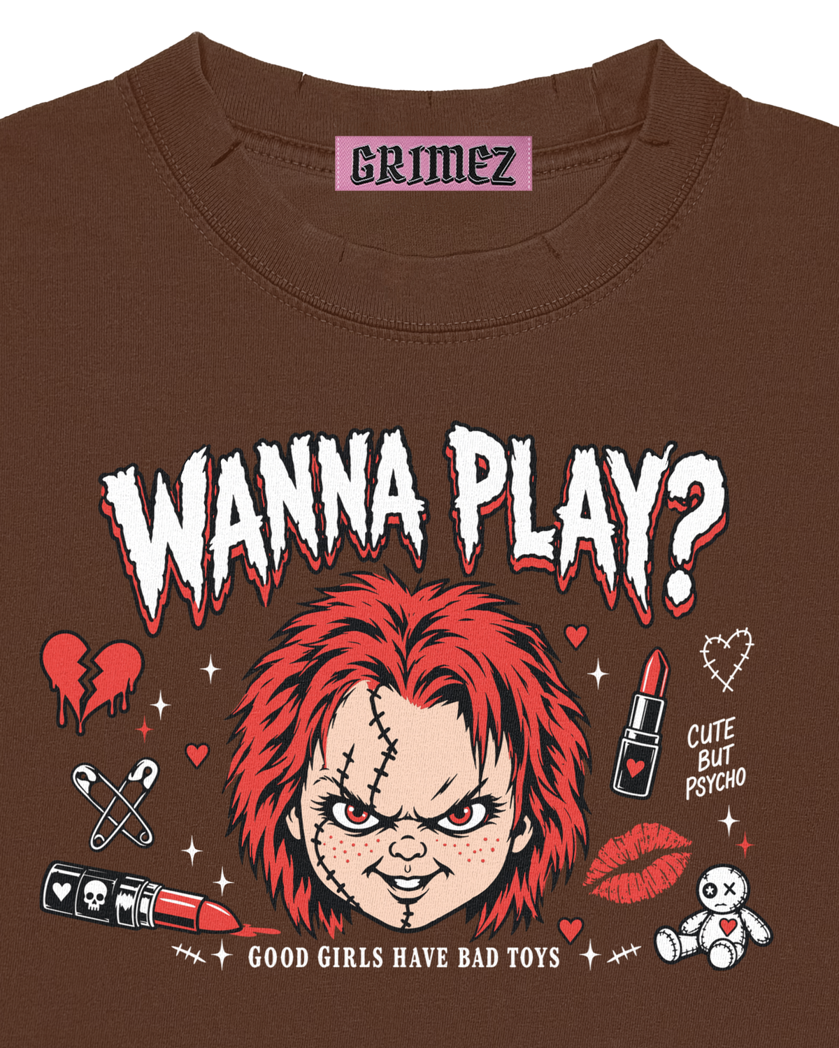 Wanna Play? Raw Hem Crop Top