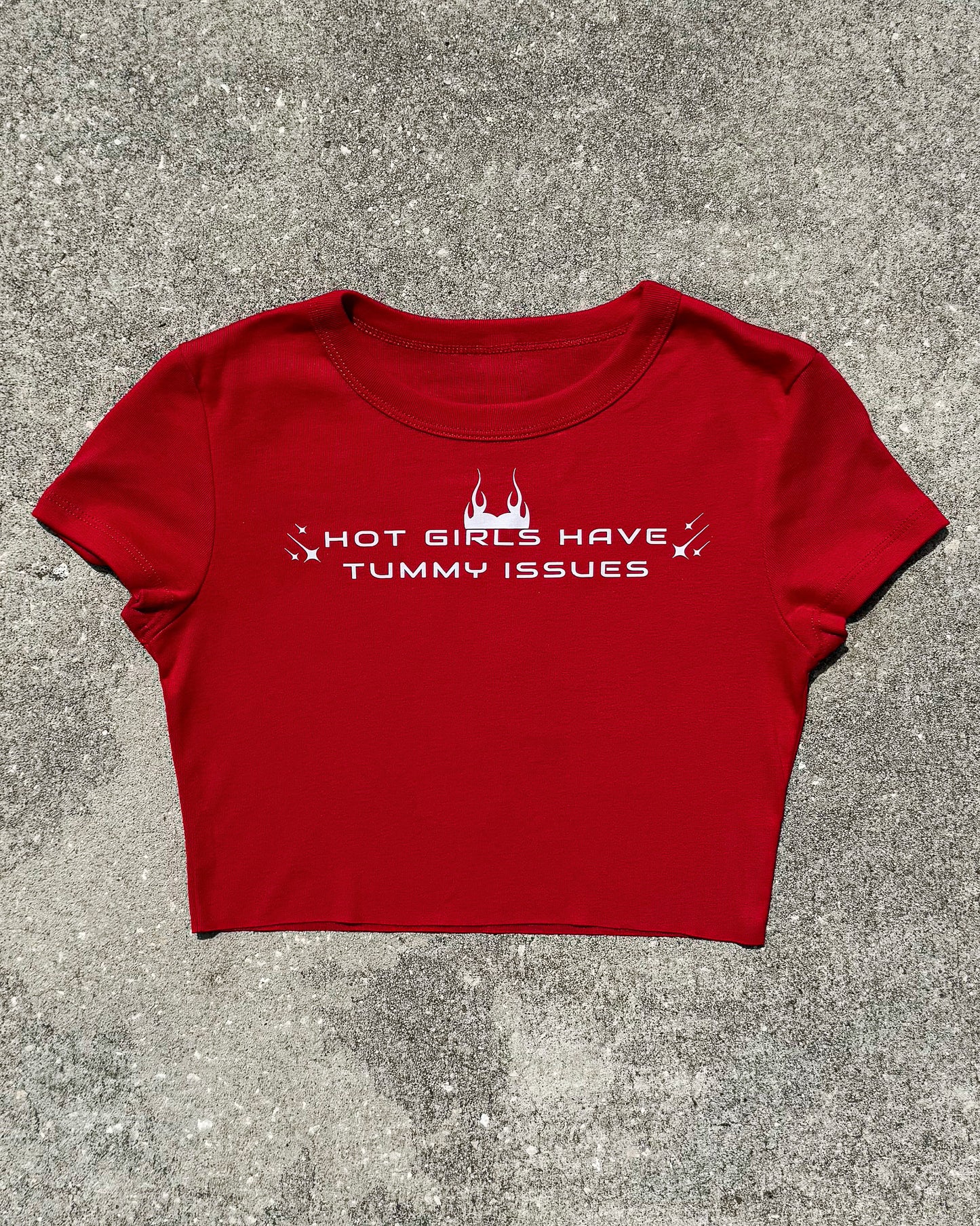 Hot Girls Have Tummy Issues Crop Top