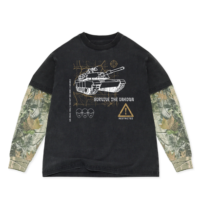 Survive 2FER Oversized Long Sleeve Tee
