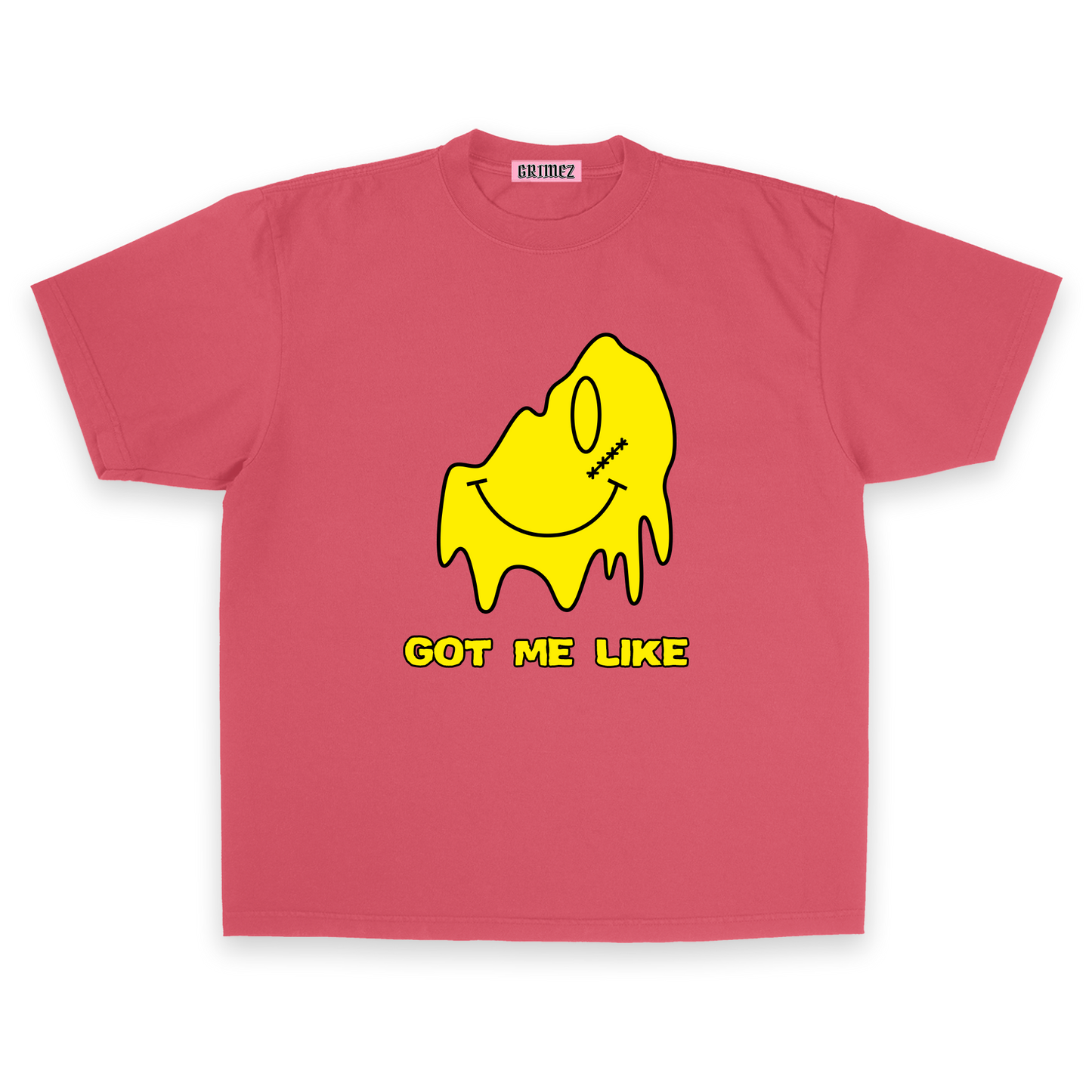 Troubled Smiley Heavyweight Tee