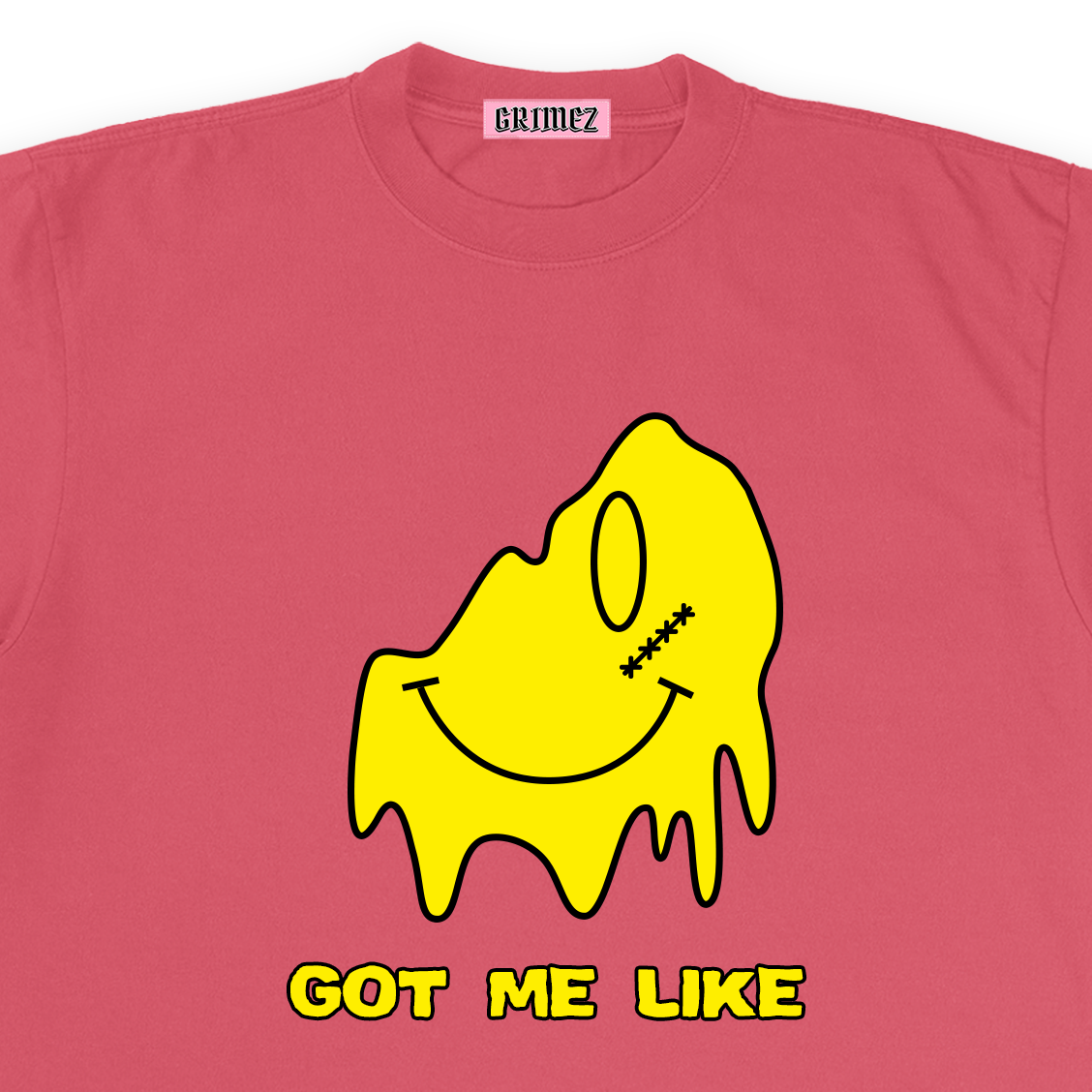Troubled Smiley Heavyweight Tee