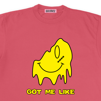 Troubled Smiley Heavyweight Tee