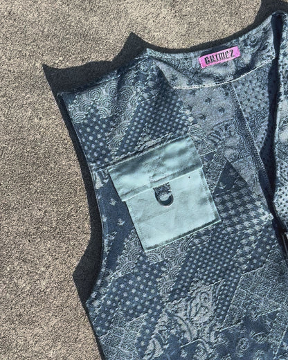 One-of-One Denim Vest “Rabbit Raider” Edition