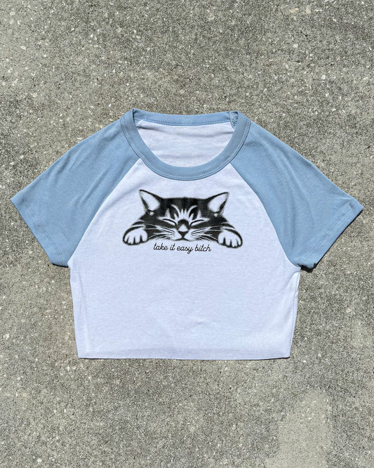 Take It Easy B***h Crop Top