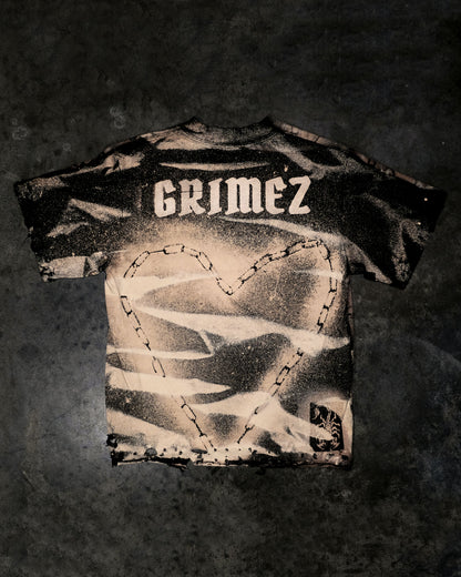 “THEY’RE WATCHING” Tee Hand-Altered Custom Art Piece